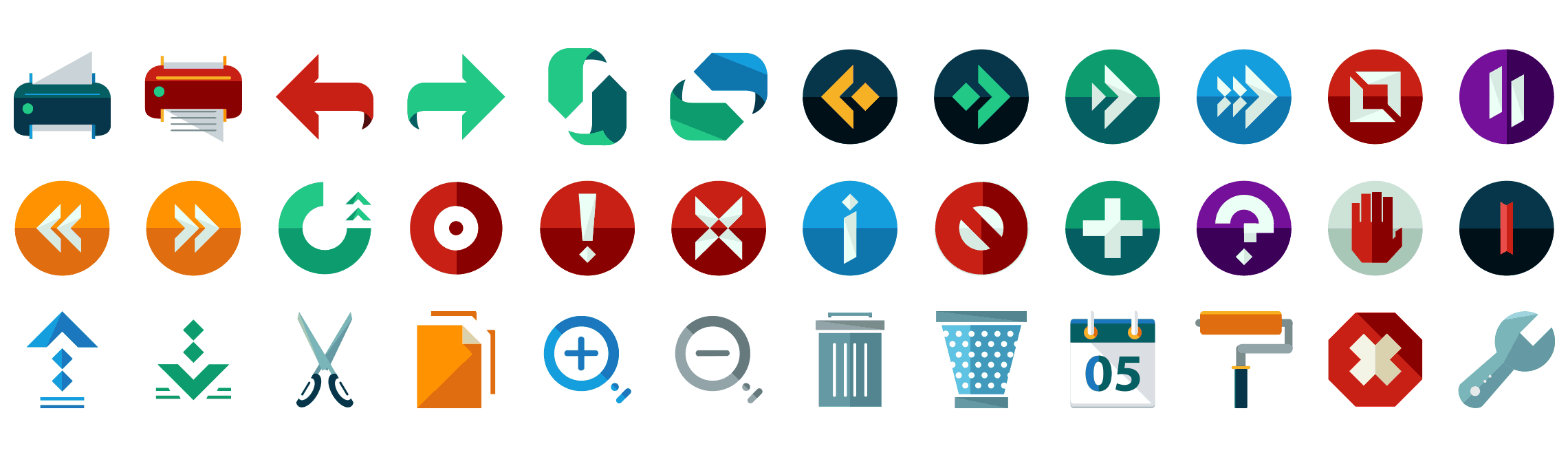 3000 flat icons