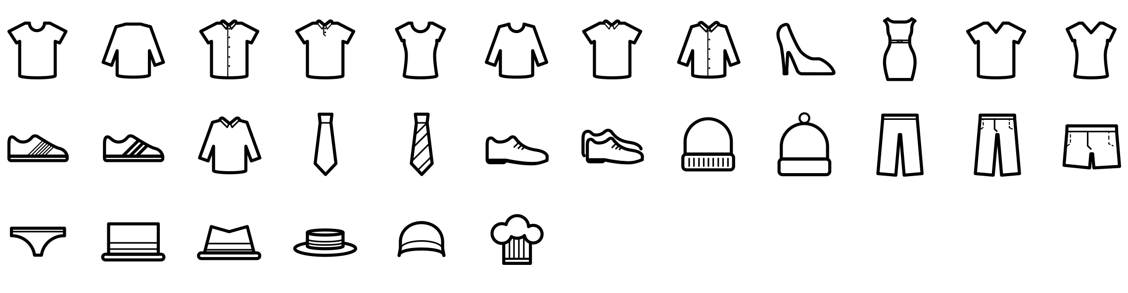 clothes-boldicons-preview