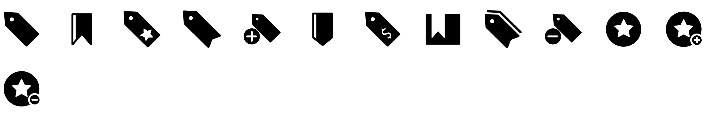 bookmarks-and-tags-glyph-icons-preview
