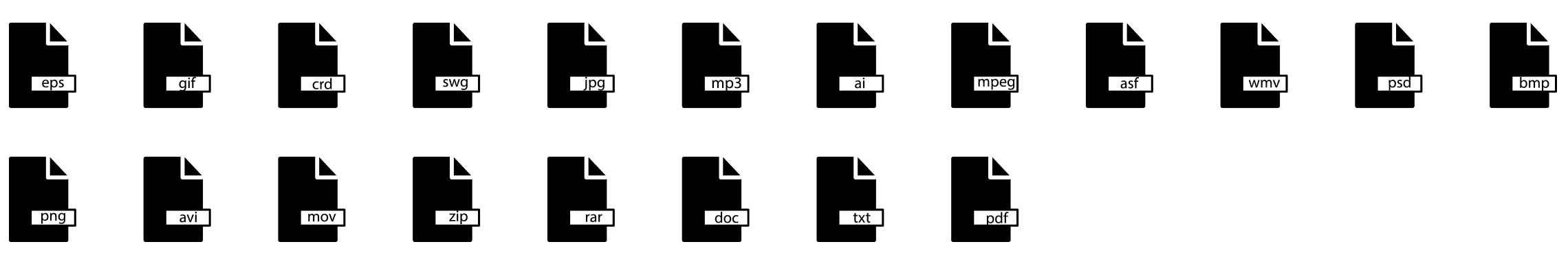 formats-glyph-icons-preview