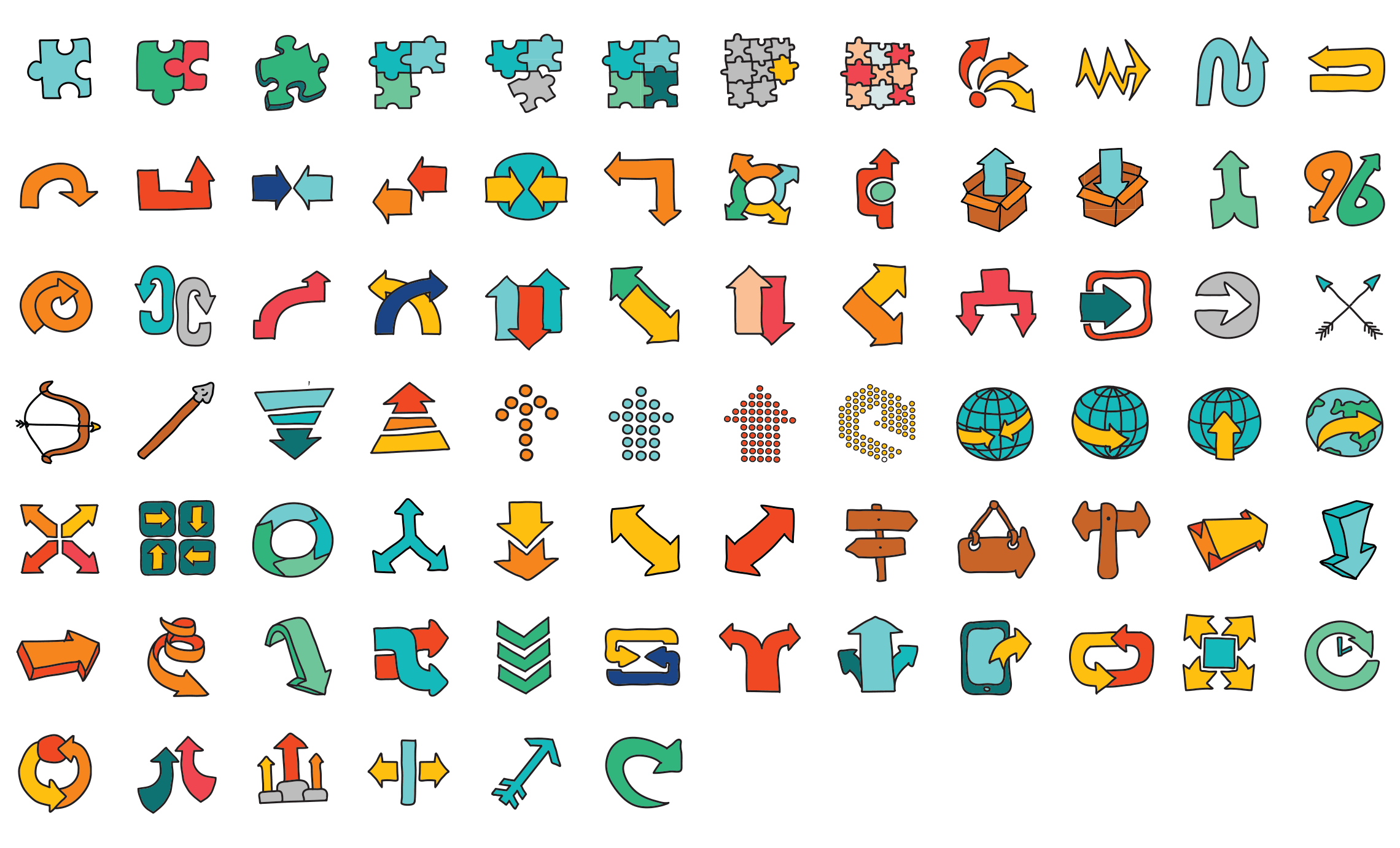 Arrows-doodle-icons