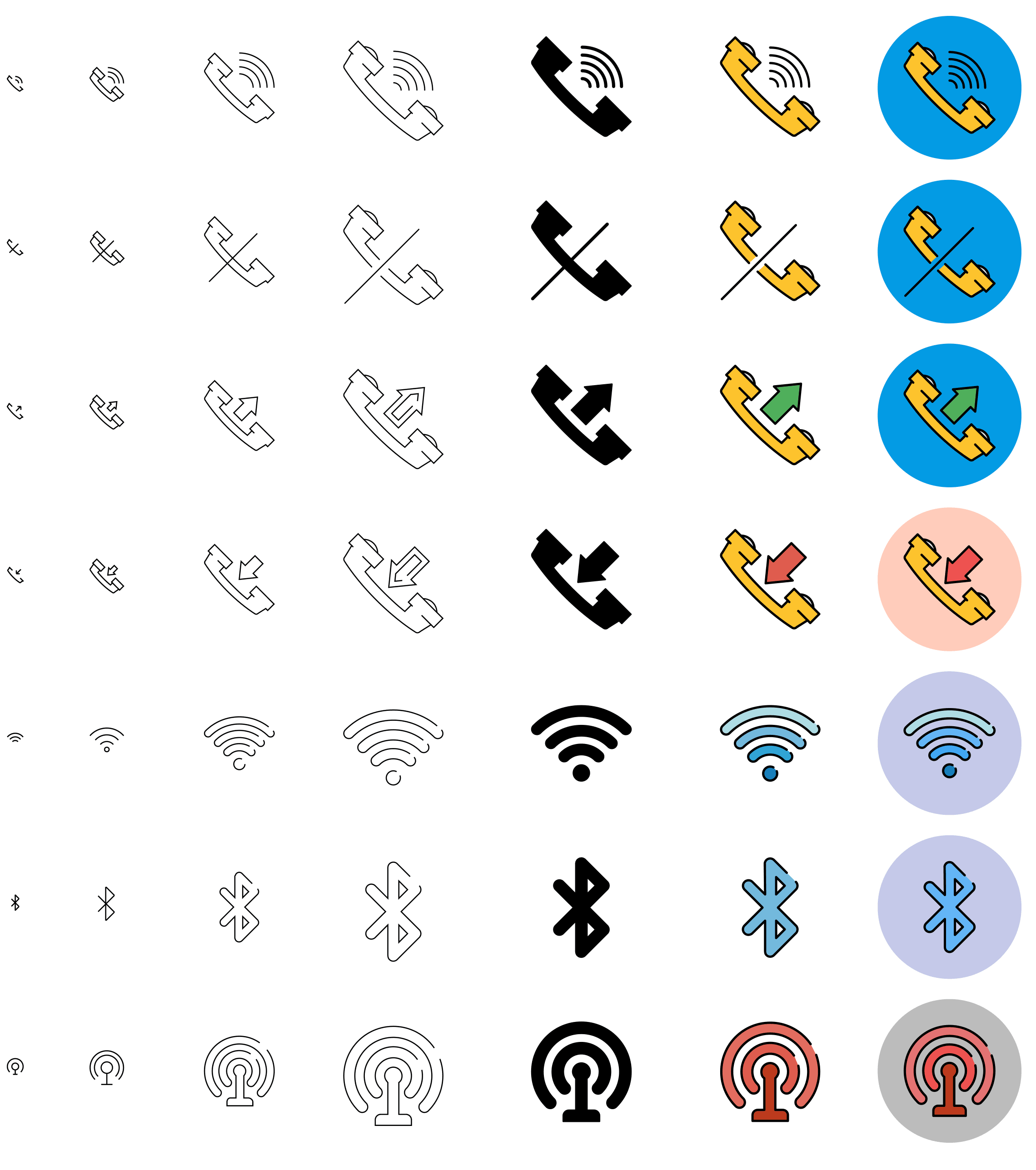 communication-6-preview responsive icons