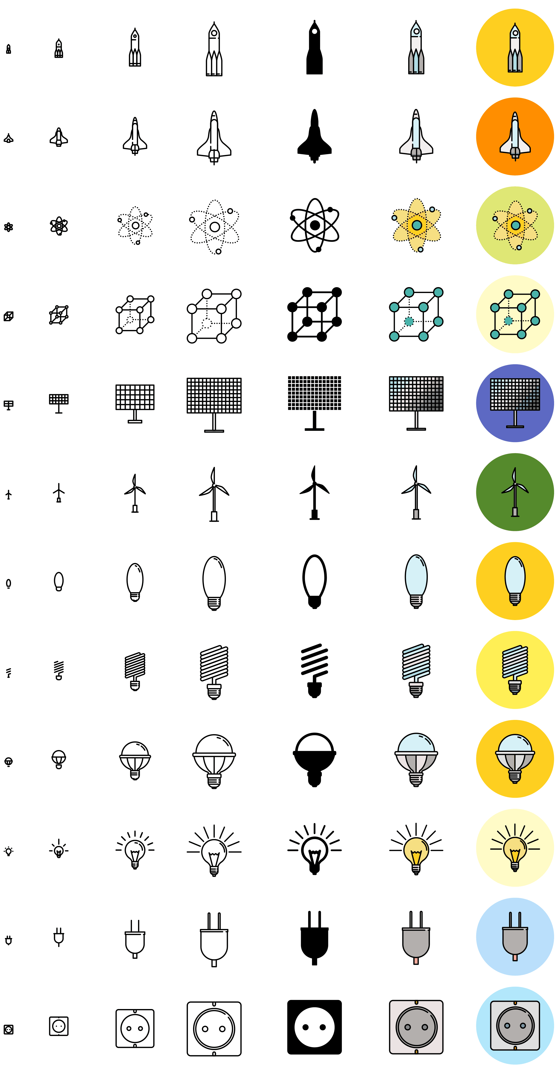 space-2-preview responsive icons