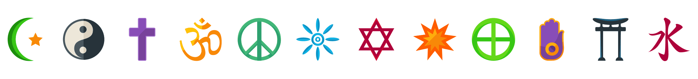 Faith-Spirituality-flat-icons