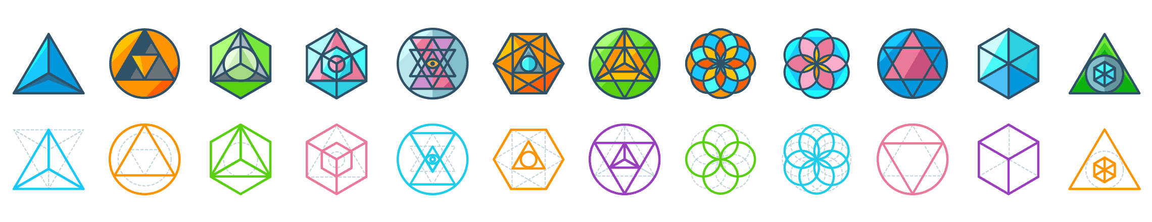 Sacred-Geometry-flat-icons