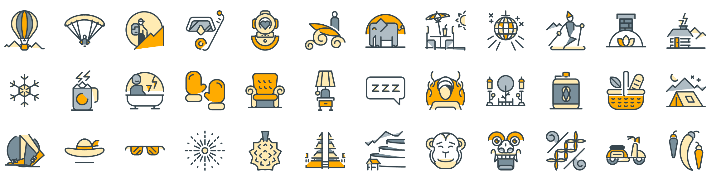 abroad-funline-icons-preview