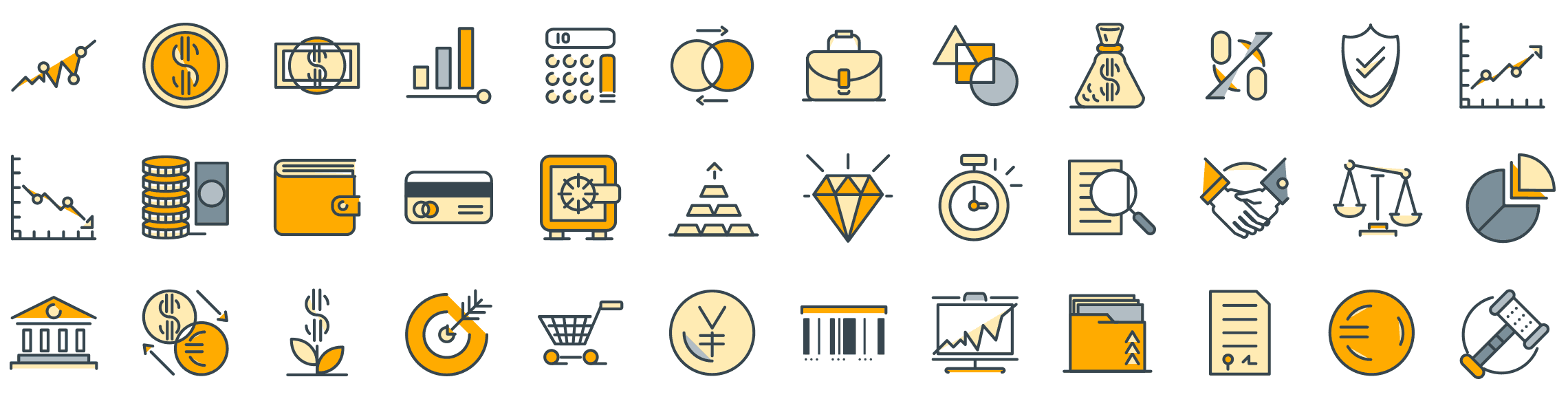 finance-funline-icons-preview