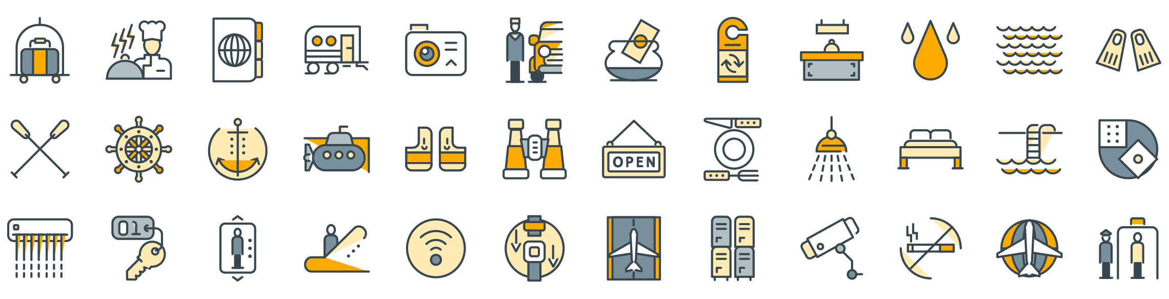 hotel-holiday-funline-icons-preview
