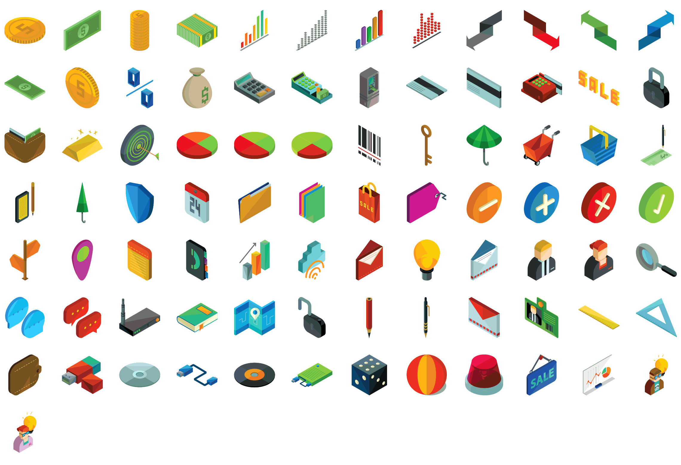 business-and-finance-isometric-icons-preview