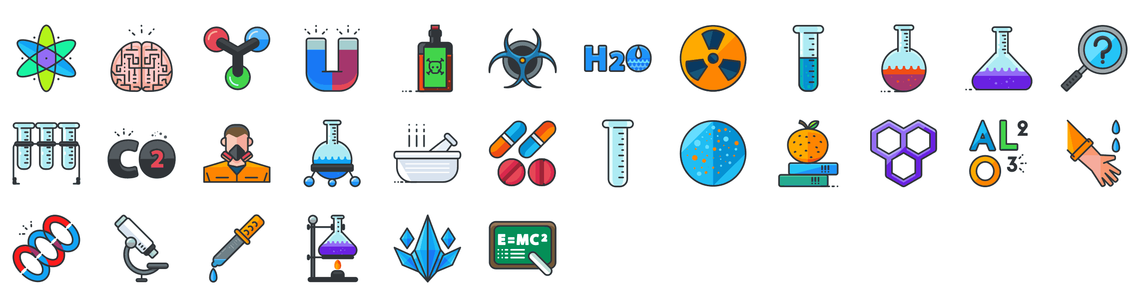 Science-outline-icons