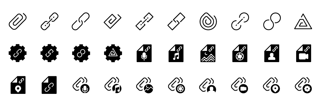 Attachment Solid Icons