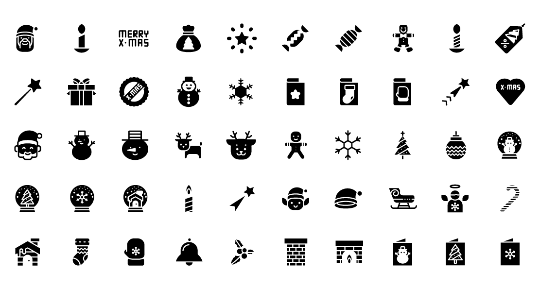 Christmas Solid Icons