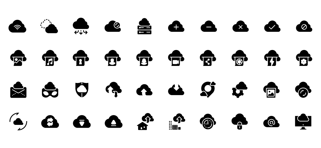 Cloud Solid Icons