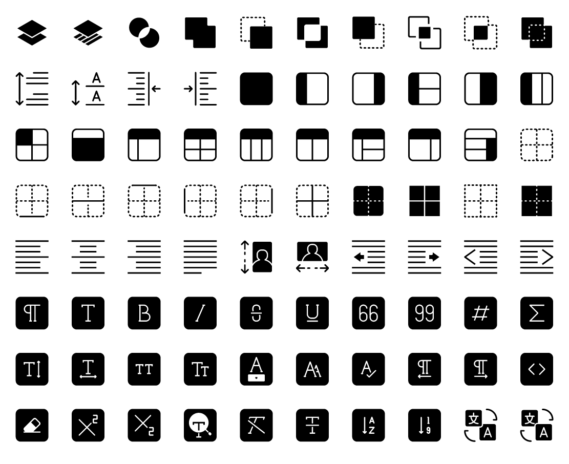 design tools solid icons
