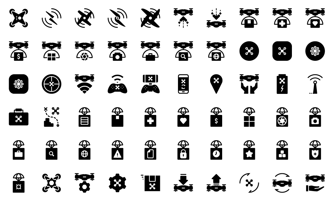 Drone Solid Icons