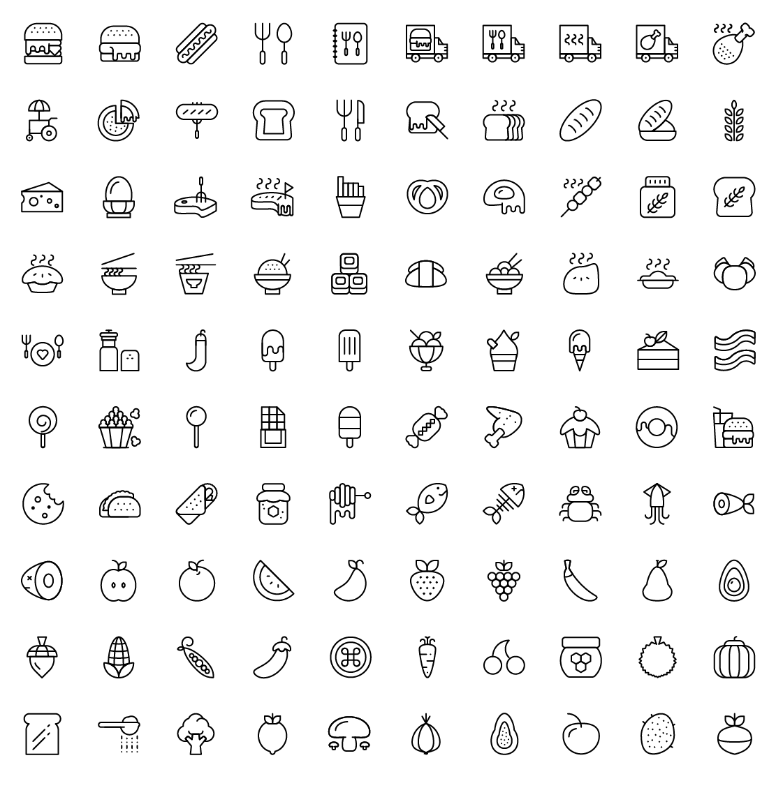 food line icons
