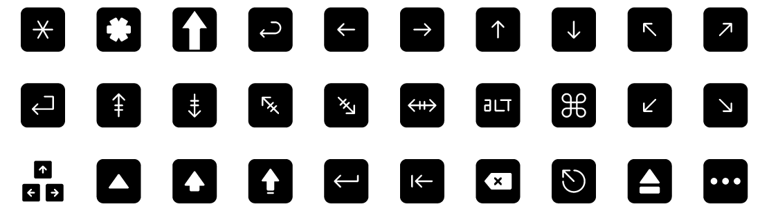 keyboard solid icons