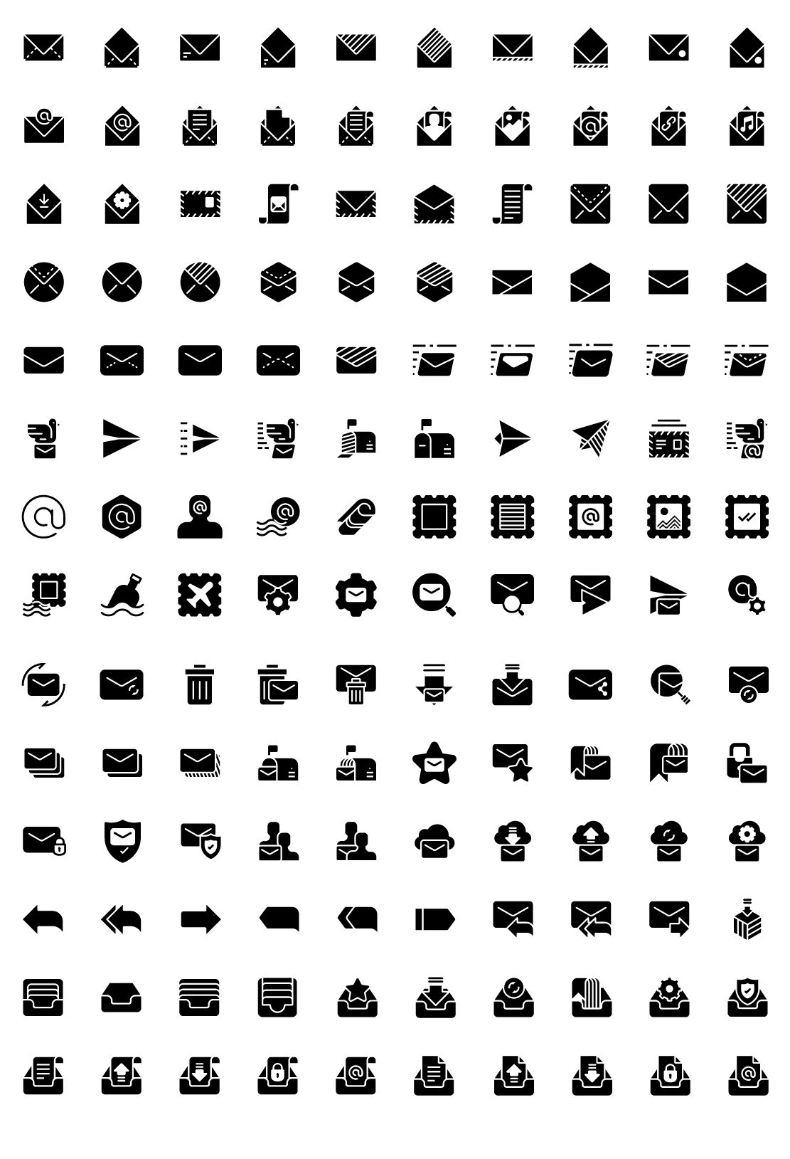 mail solid icons