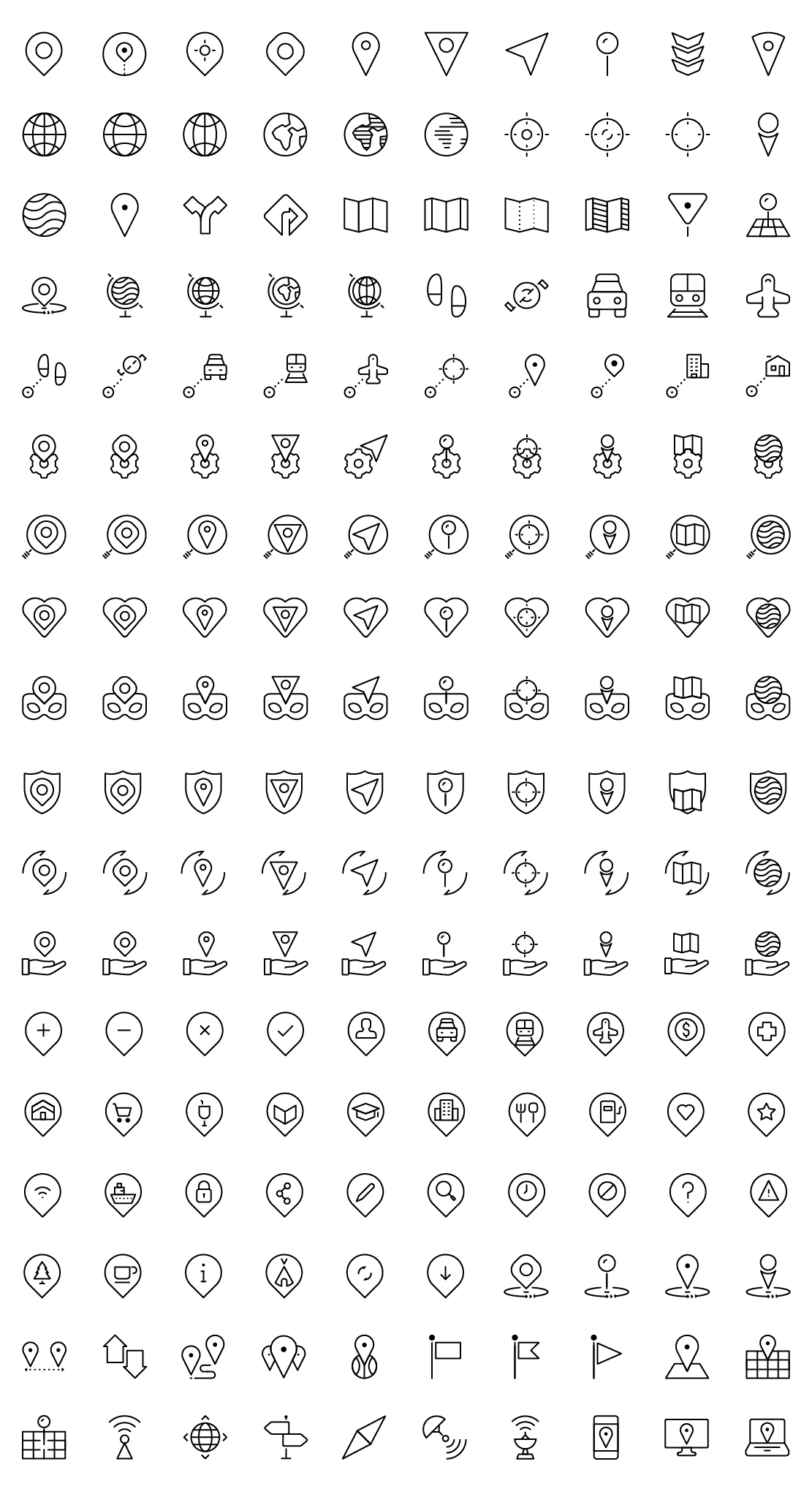 14,000 Native line and solid icons pack - Round Icons