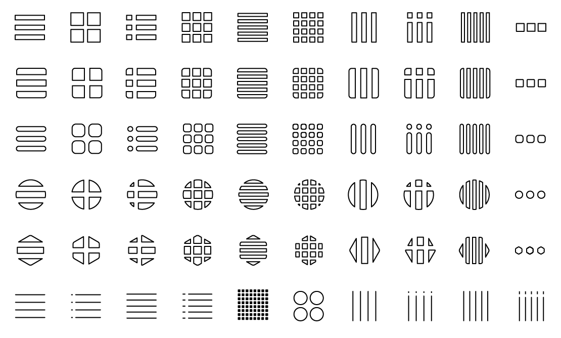 Menu Line Icons
