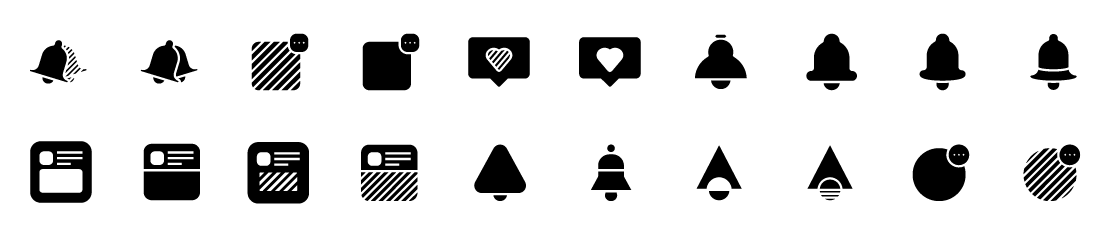 Notification Solid Icons