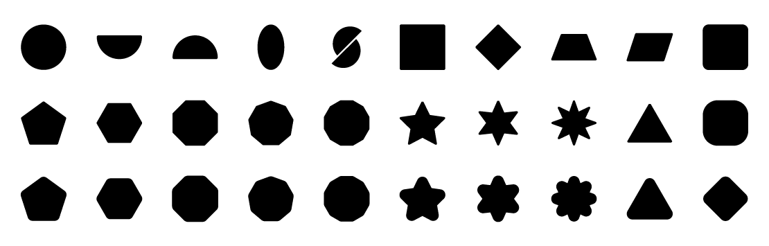 Shapes Solid Icons