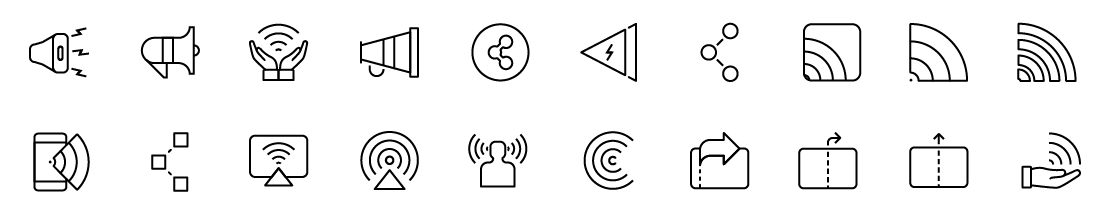 share line icons