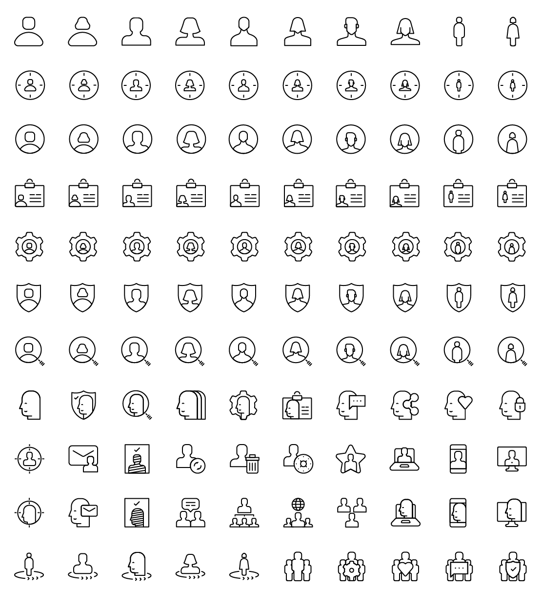 users line icons