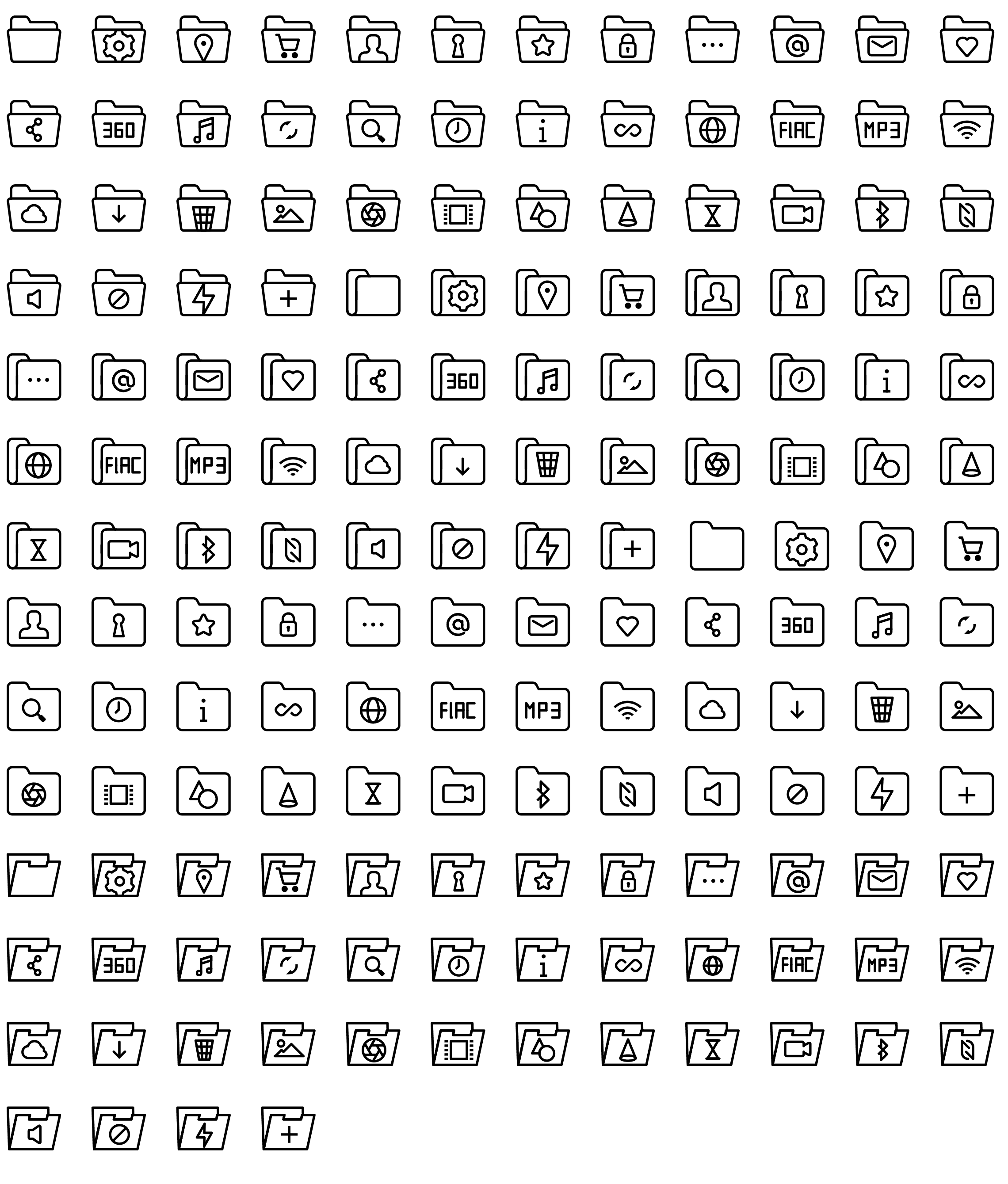 folders-line-icons-preview