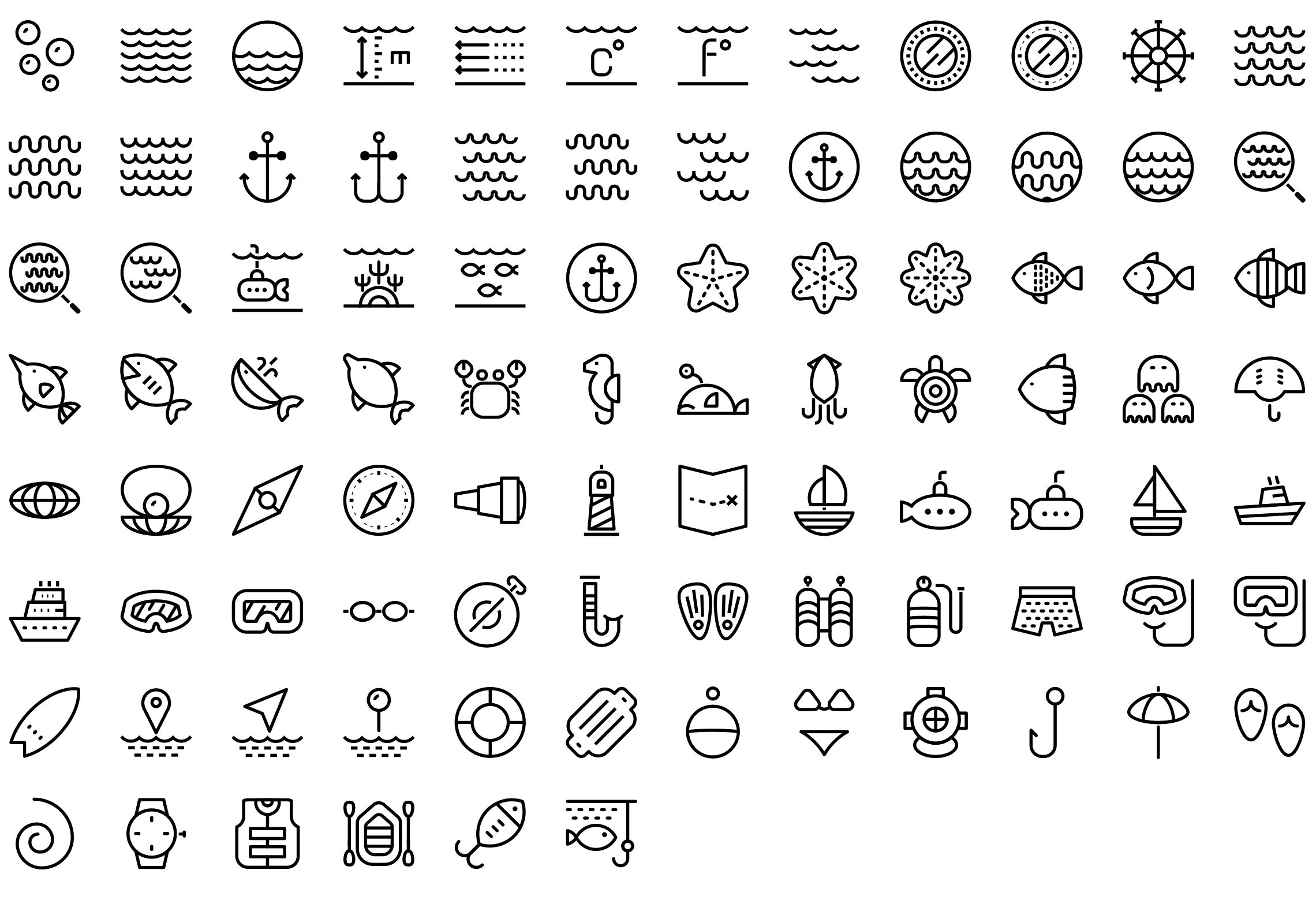 nautical-line-icons-preview