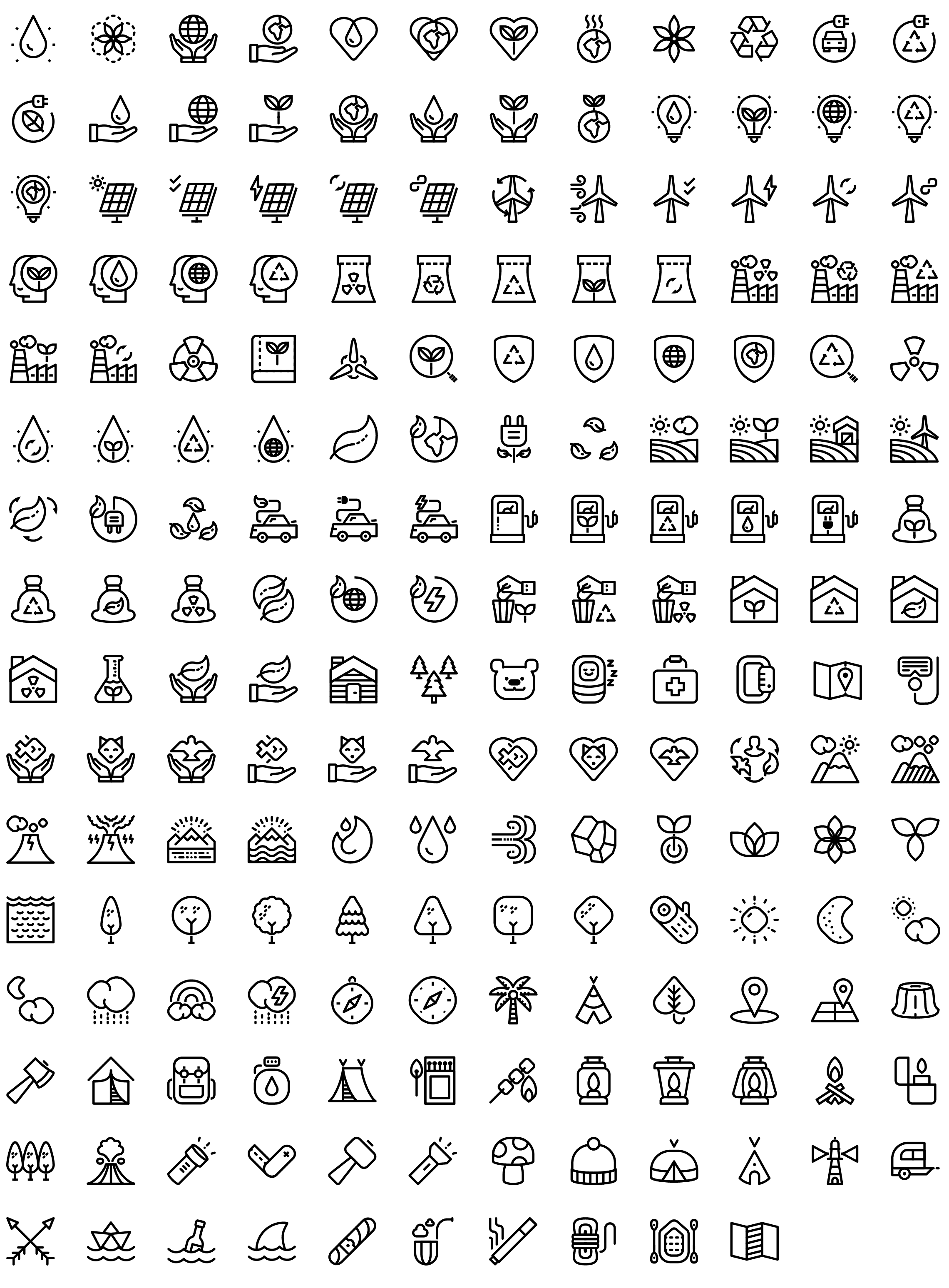 outdoor-nature-ecology-line-icons-preview