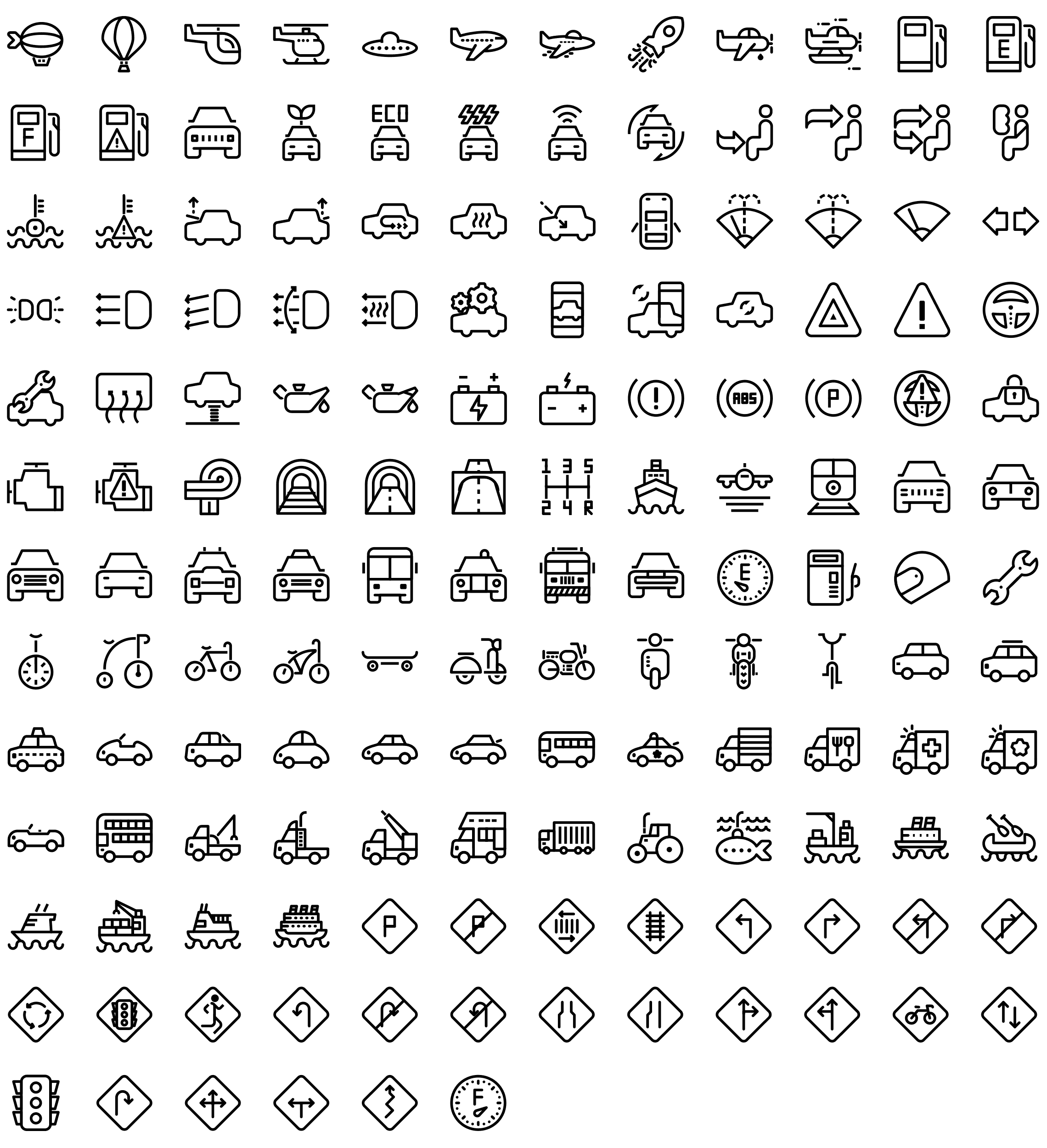 transportation-line-icons-preview