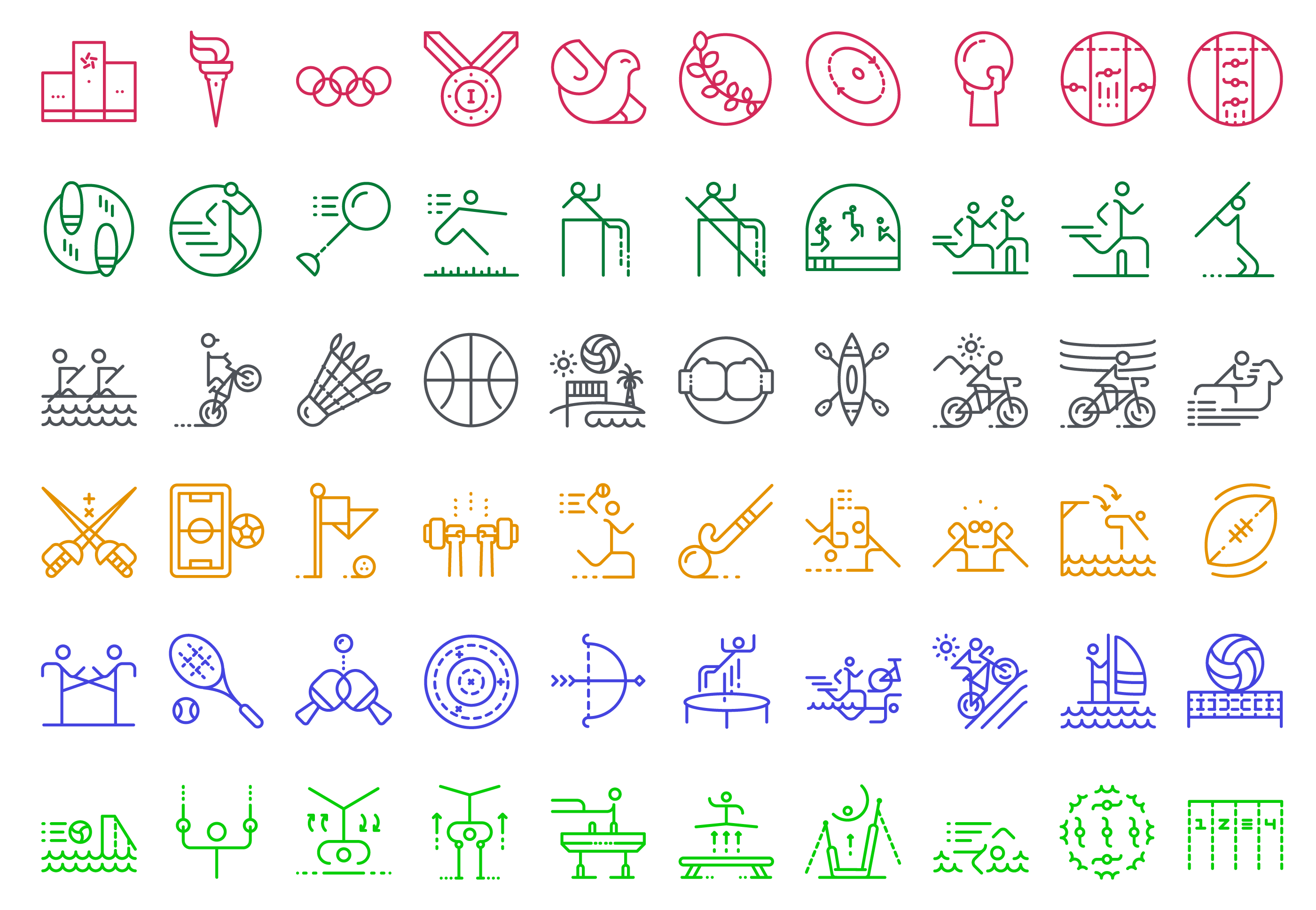 Olympics 2016 Icons For Illustrio