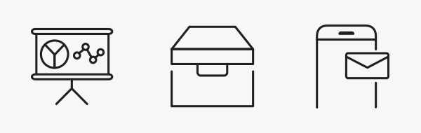 vector line icons set
