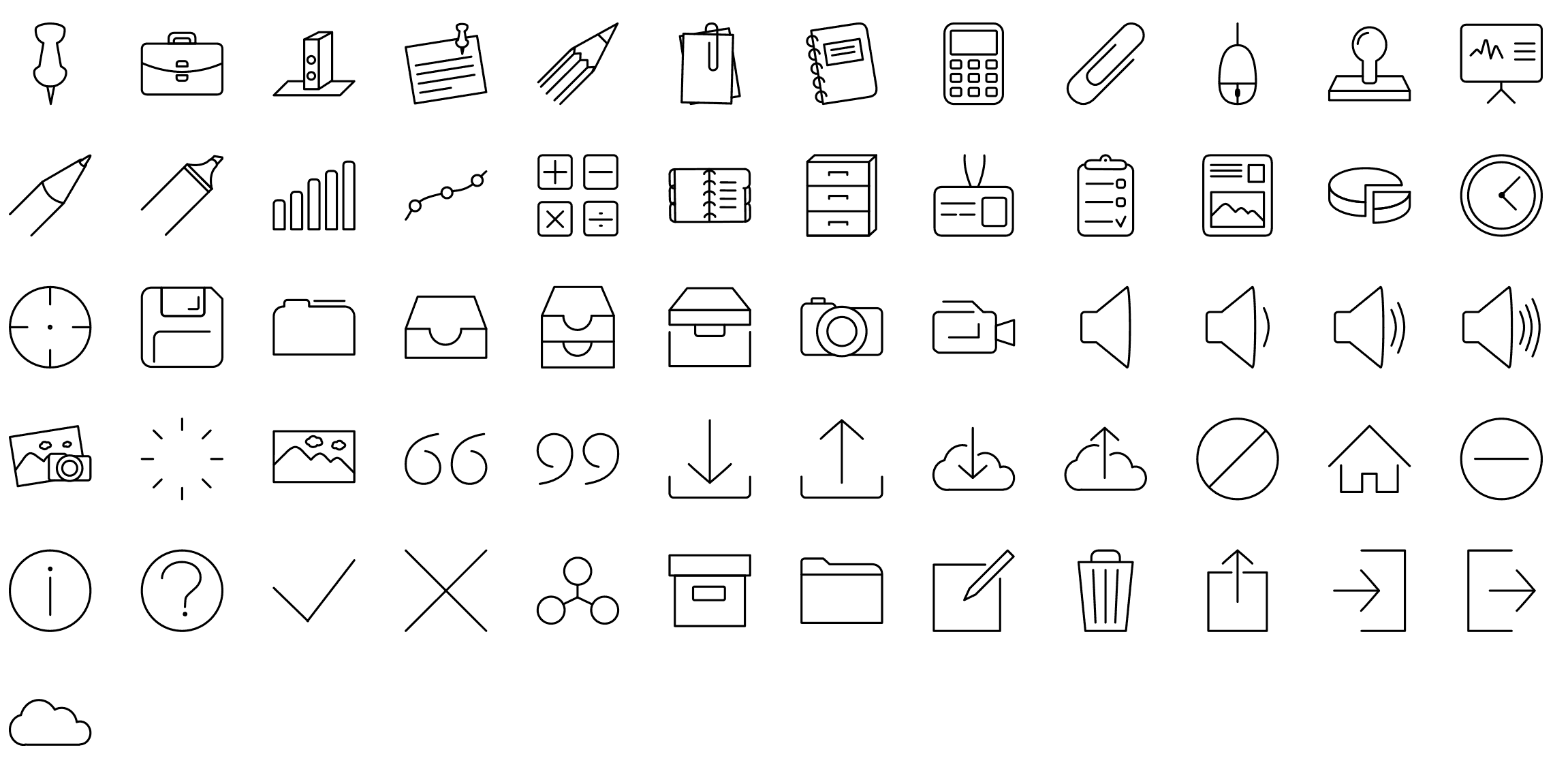 1700 Vector Line Icons  Set SVG PNG Ai Sketch