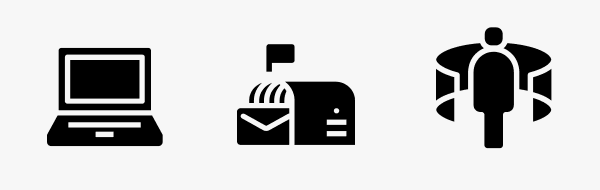 Vector solid icons