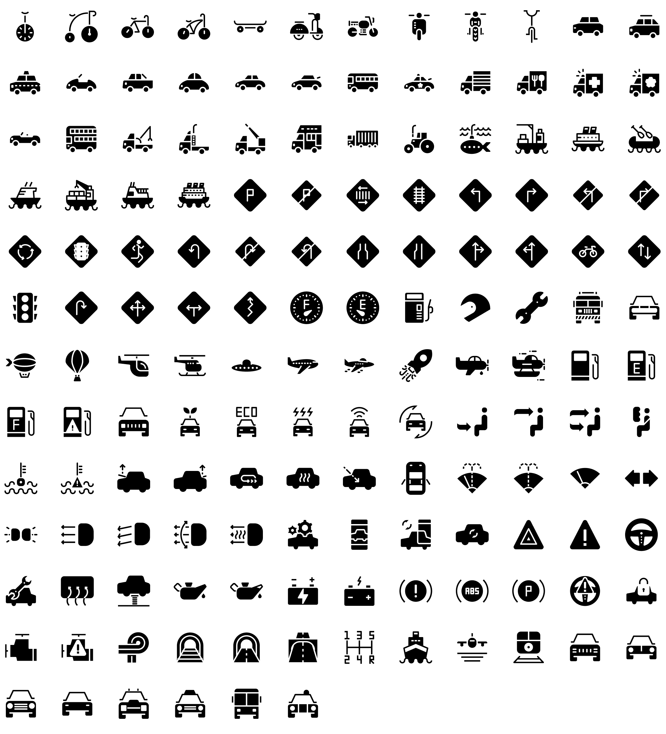 transportation-glyph-icons-preview