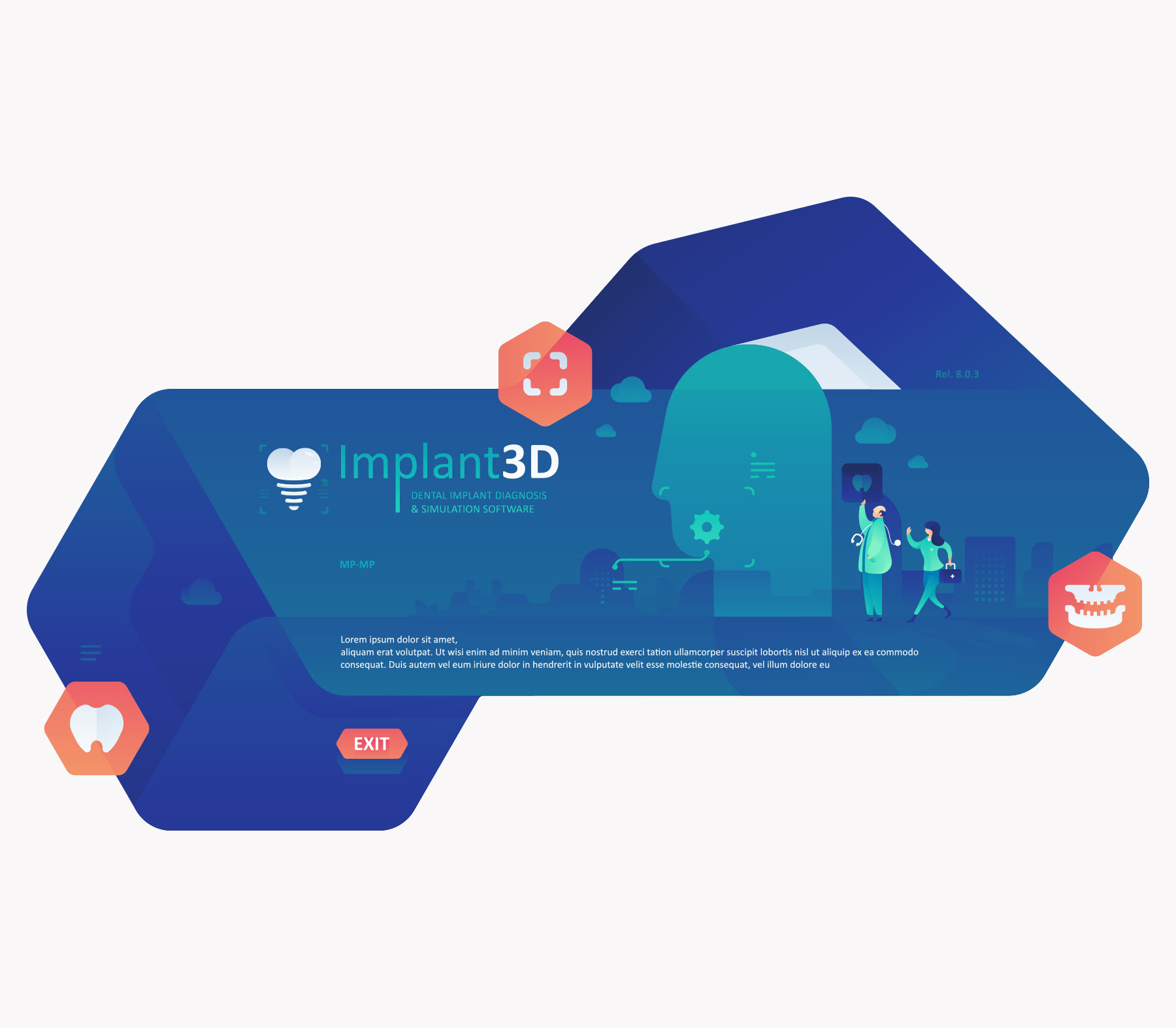 Dental Software Splash Screen design