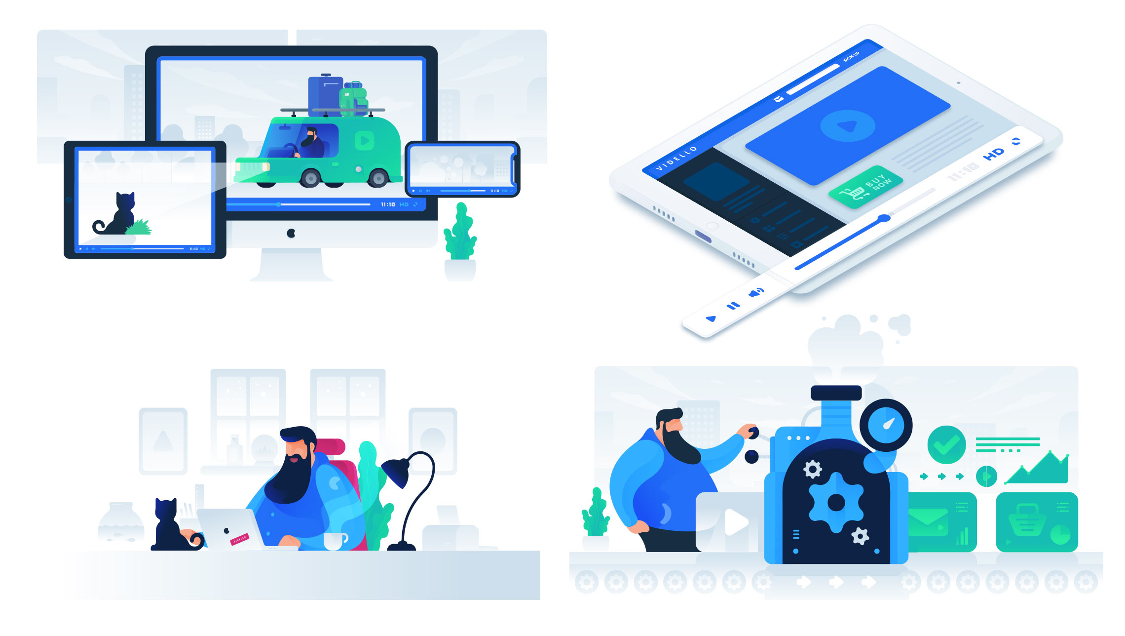 Vidello Website Ui