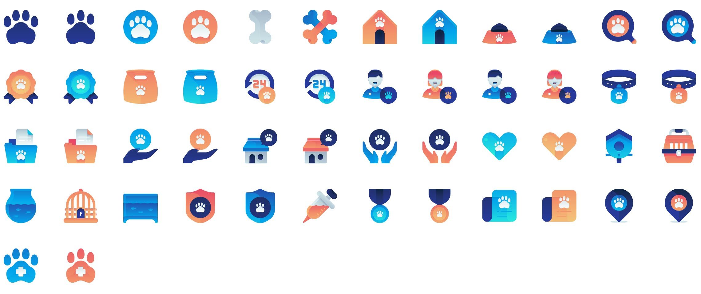 pets-gradient-icons-preview